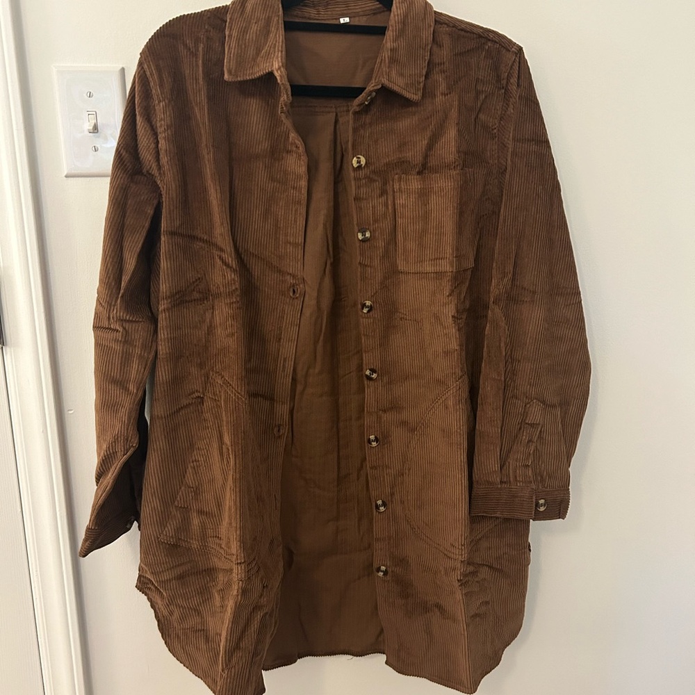 Minibee Long Corduroy Shacket